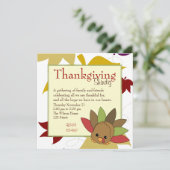 Süsse Türkei Einladung (Stehend Vorderseite)