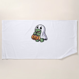 Süße Turtle Ghost Kostüm � Adorable Halloween Tri Strandtuch