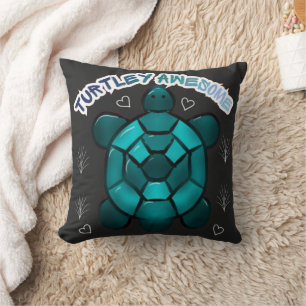 Süße Turtle-Wortwitz-Funny-Tier-Geschenk Kissen