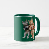 Süße Twistende Tabbies Tasse (VorderseiteRechts)