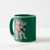 Süße Twistende Tabbies Tasse (Vorderseite Links)