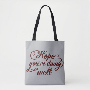 Süße Typografie Jean Jacke Tote Tasche