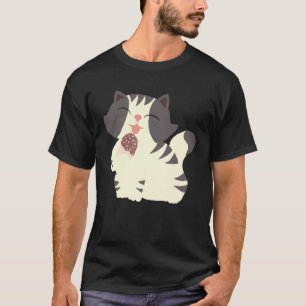 Süße übergroße Katze Eiscreme-Katze Glückliche Kat T-Shirt