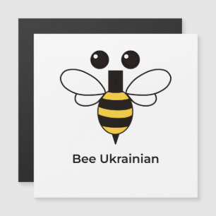 Süße ukrainische minimalistische magnetische Karte