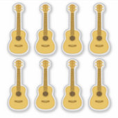 Süße Ukulele-Aufkleber Aufkleber (Vorderseite)