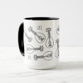 Süße Ukulele-Tasse Tasse (Vorderseite Links)