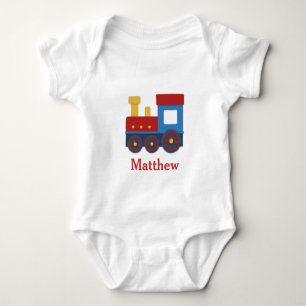 Süße und bunte Bahn für neugeborenen Jungen Baby Strampler