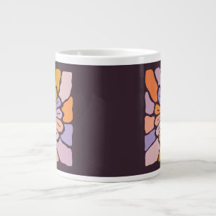 Süße und bunte Blumenzeichnung-Digitale Malerei Jumbo-Tasse