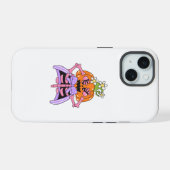 Süße und bunte Halloween-Knochen iPhone 15 Hülle (Rückseite (Horizontal))