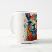 Süße und bunte Llama-Tasse Kaffeetasse (Vorderseite Links)