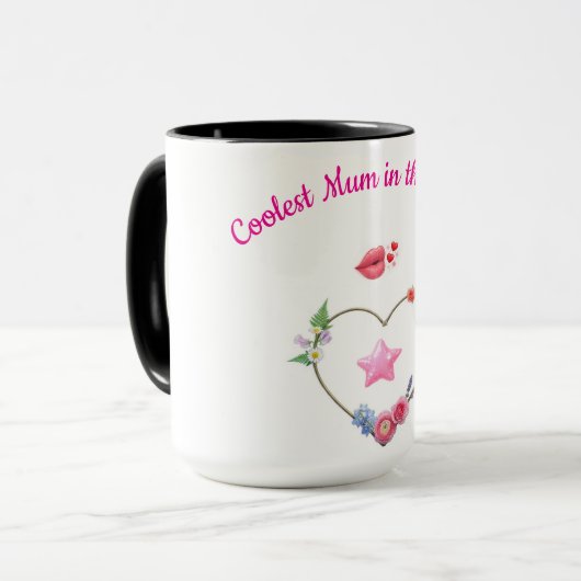 Süße und einfache Muttertagsgeschenke Tasse (Vorderseite Links)
