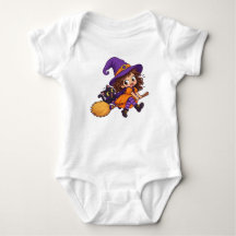 Süße und farbenfrohe Halloween-Baby-Body