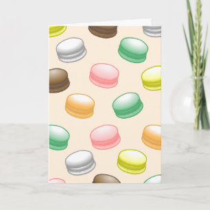 Süße und farbenfrohe Macarons Karte