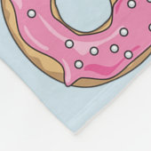 Süße und farbenfrohe Mattierte Donuts Fleecedecke (Ecke)