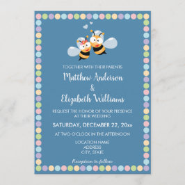 Süße und farbenfrohe Niedliche Heilung Einladung