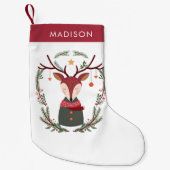 Süße und festliche Weihnachtsferien Kleiner Weihnachtsstrumpf (Vorderseite)