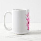 Süße und freche rosa Coquette-Tasse Kaffeetasse (Links)