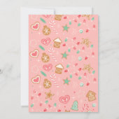 Süße und fröhliche Feiertags-Einladung Einladung (Rückseite)