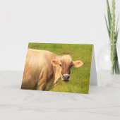 Süße und Gekümmert Kuh wird gut Karte (Vorderseite)