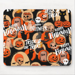 Süße und gruselige Halloween-Spooky-Vibes Mousepad