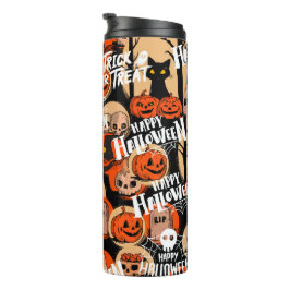 Süße und gruselige Halloween-Spooky-Vibes Thermosbecher