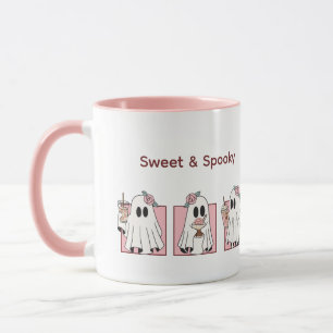 Süße und gruselige Halloween-Tasse – Kawaii-Geiste Tasse