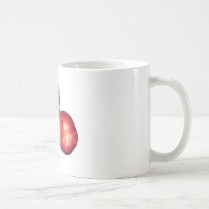 Süße und knackige rote Äpfel - Bio-Obst-Druck Kaffeetasse