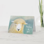 Süße und liebevolle Schafe werden gut Karte (Vorderseite)