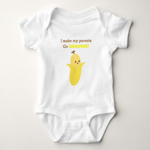 Süße und lustige Banane, für Babys Baby Strampler