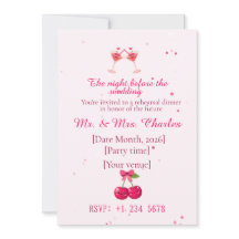 Süße und lustige Cocktails Hochzeitsprobe Dinner 