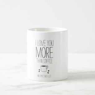 Süße und lustige i-Liebe Sie mehr als Kaffee-Tas Kaffeetasse