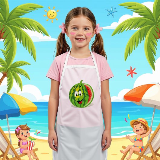 Süße und lustige Wassermelone Kinderschürze