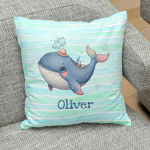 Süße und niedliche kleine Wale Kissen