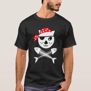 Süße und Piraten Kinder Katze T-Shirt
