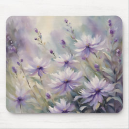 Süße und romantische lila Blumen Mousepad