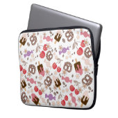 Süße und salzige Leckereien Mustermädchen Laptopschutzhülle (Vorderseite Links)
