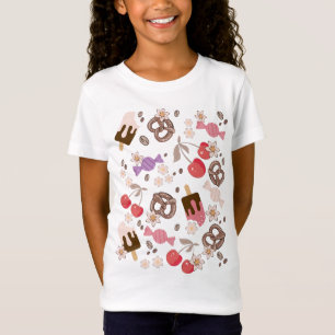 Süße und salzige Leckereien Mustermädchen T-Shirt