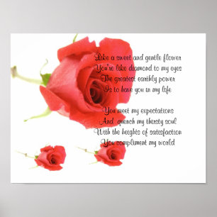 Süße und sanfte Blume Poster