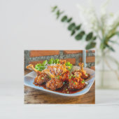 Süße und saure Hühner Postkarte (Stehend Vorderseite)