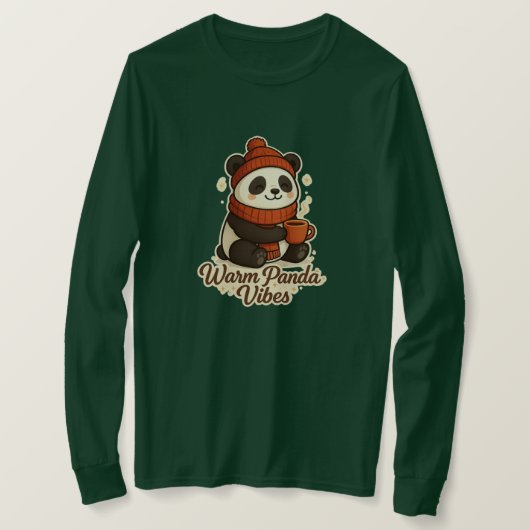 Süße und warme Winterillustration T-Shirt (Design vorne)