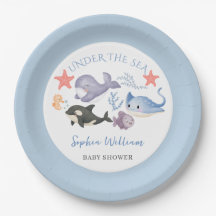 Süße Under The Sea Wasserfarbe Baby Shower