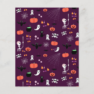 Süße unheimliche Halloween-Kunst Flyer
