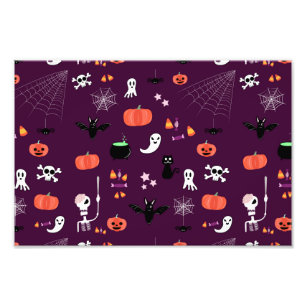 Süße unheimliche Halloween-Kunst Fotodruck
