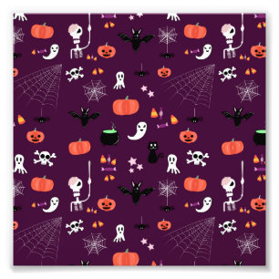 Süße unheimliche Halloween-Kunst Fotodruck