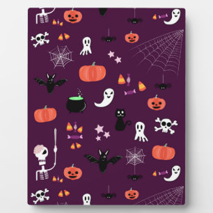 Süße unheimliche Halloween-Kunst Fotoplatte