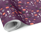 Süße unheimliche Halloween-Kunst Geschenkpapier (Rolleneckpunkt)
