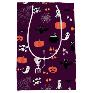 Süße unheimliche Halloween-Kunst Mittlere Geschenktüte
