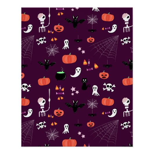 Süße unheimliche Halloween-Kunst Poster (Vorderseite)