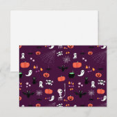 Süße unheimliche Halloween-Kunst Save The Date (Vorne/Hinten)