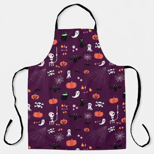 Süße unheimliche Halloween-Kunst Schürze (Vorderseite)